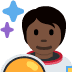 🧑🏿‍🚀 astronaut: dark skin tone display on Twitter